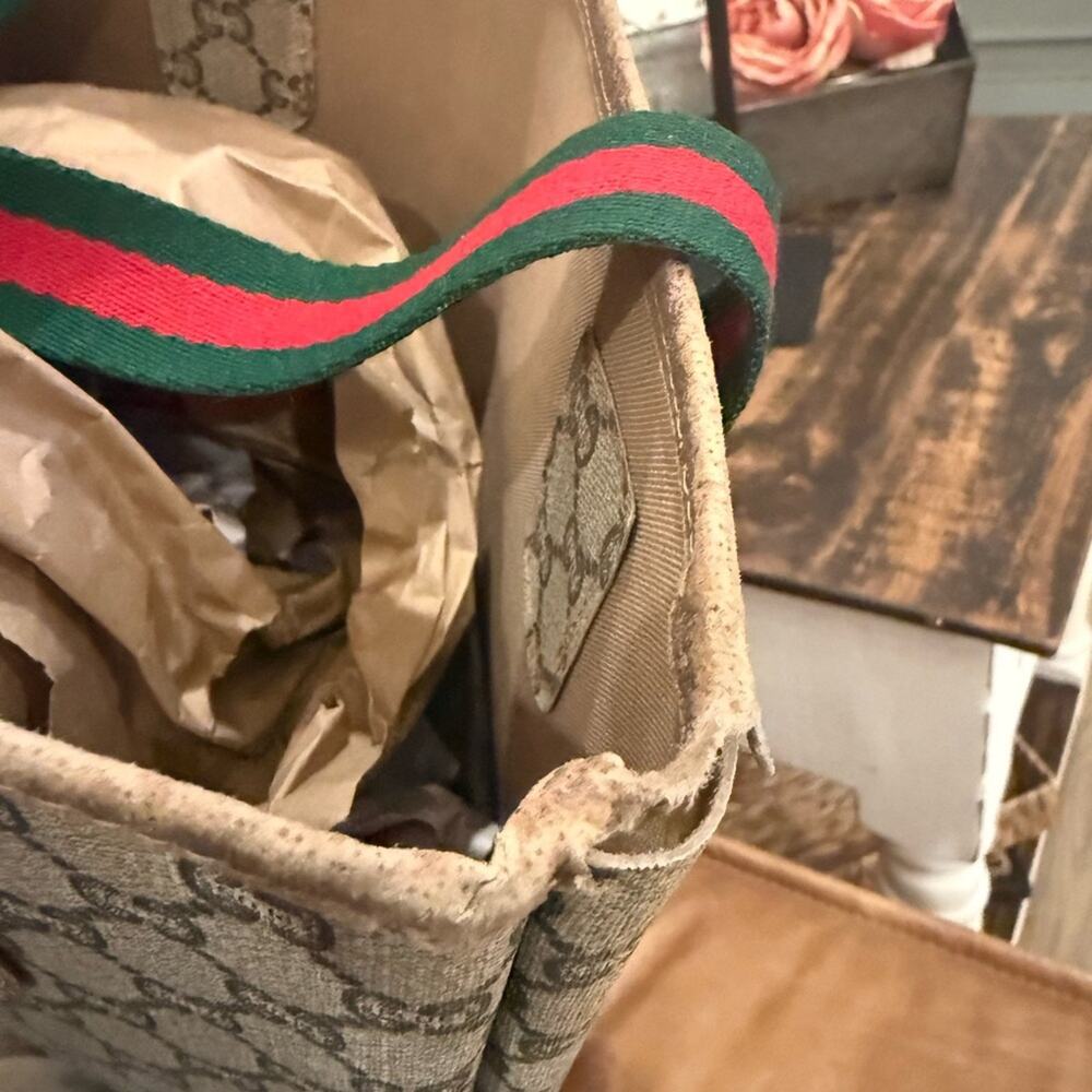 Vintage Gucci Plus Sherry line Tote & baby w/Original card & COA - Picture 16 of 16